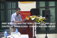 PHÁT BIỂU CỦA NHÀ THƠ TRẦN CƯỜNG